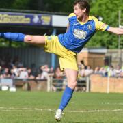 Cameron King in action for King's Lynn Town in 2018 Picture Sonya Duncan