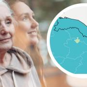 A map showing life expectancy around the country lets people choose how long they'll live, depending on where they live in Norfolk.