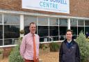 Nik Chapman (L), chief executive of the Charles Burrell Centre, and Jake Shannon (R) who runs an upskilling charity based at the centre