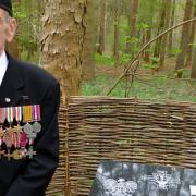 Alfred Zelke at the Polish Memorial in Riddlesworth. The photograph was taken at the memorial ceremony in April 2016. Picture: Archant