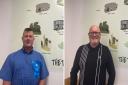 Newly elected Thetford town councillor Mac MacDonald (left) and Breckland district councillor Terry Land (right)