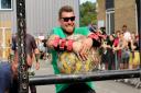 A scene from the strongman/woman competition at Lynx Fitness in Brandon