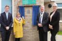 The official opening of Elm House took place on Tuesday, May 31. Pictured from left to right: Breckland Council leader, Sam Chapman-Allen, Lady Dannatt MBE, Breckland Chairman, Mike Nairn and Emma Ratzer MBE from Access Community Trust.