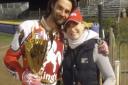 Danny Ayres with his partner Jodie Pledge after a speedway event Picture: FAMILY