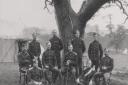 Prince Frederick Duleep Singh, right, with the Loyal Suffolk Yeomanry in Bury St Edmunds in 1901. Picture: Ancient House Museum