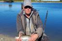 Martin Smith with a trout caught at Blackdyke over the weekend