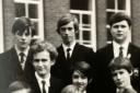 Richard Batson at school in the 1970s in the middle of the back row