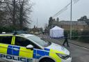 A forensic tent has been put up in Bury Road