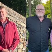 Left: Conservative candidate Mac MacDonald. Right: Labour candidates Terry Land and Stuart Terry.