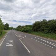 One man was airlifted to Addenbrooke's Hospital after a crash between three motorcycles on the A143