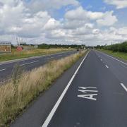 The A11 is currently closed near Snetterton Circuit.