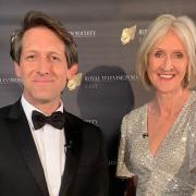 Amelia Reynolds and David Whiteley at the Royal Television Society awards
