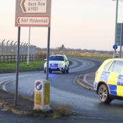 Glenn Wardle allegedly drove through a checkpoint at RAF Mildenhall, a court heard