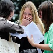 Norwich School pupils celebrate at GCSE success.