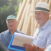 Auctioneer George Reeve pictured in 2018 when The Methwold Auction Mart was celebrating its 400th year