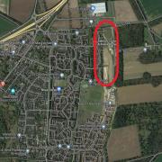 Land east of Russet Drive Bilberry Close and Parsley Close, Manor Wood, the site on which 141 homes may be built.