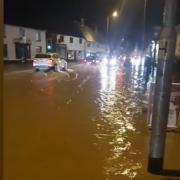 Flooding on the A140 at Long Stratton. Picture: Netherton Steakhouse
