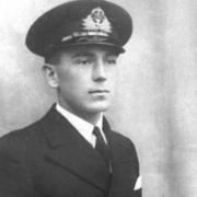 War veteran Eric Worsley in his naval uniform.