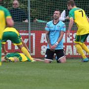 Lynn were left on their knees by Barwell's late FA Cup winner on Saturday. Picture: LINDSEY PARNABY/FOCUS IMAGES