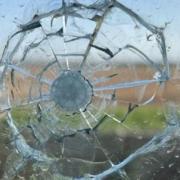 A window in the Suffolk village of Beck Row is thought to have been hit with an air pellet