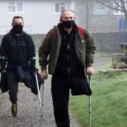 Paul and Marc are walking to raise money for charity Picture: CHARLOTTE BOND