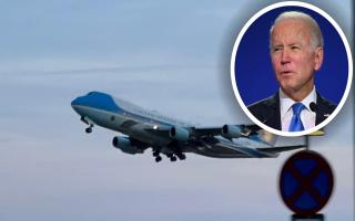 President Joe Biden landed at RAF Mildenhall on his way back to America