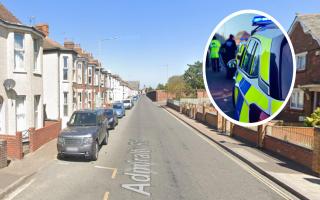 Five people were arrested at a home in Admiralty Road in Great Yarmouth
